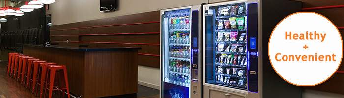 Healthy and convenient vending machines for gyms or dance studios businesses in NY